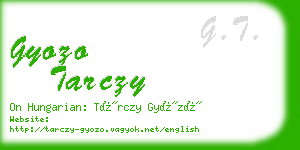 gyozo tarczy business card